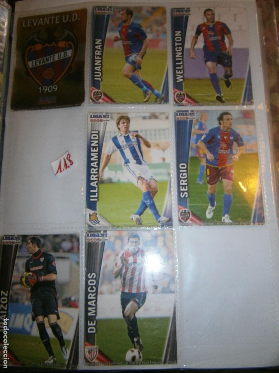Cromos de F&uacute;tbol: LOTE DE CROMOS DE FUTBOL LIGA 2012