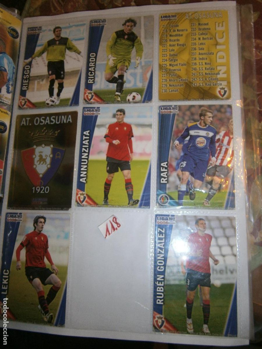 Cromos de F&uacute;tbol: LOTE DE CROMOS DE FUTBOL LIGA 2012