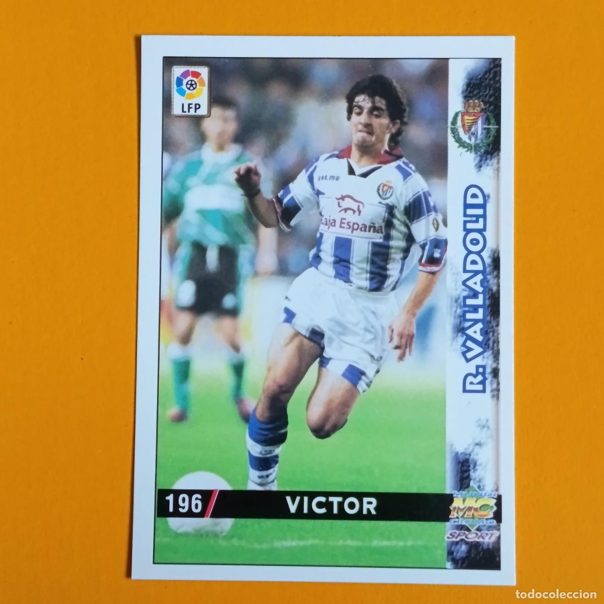 Cromos de F&uacute;tbol: 196 V&Iacute;CTOR. REAL VALLADOLID. LAS FICHAS DE LA LIGA 98-99. MUNDICROMO