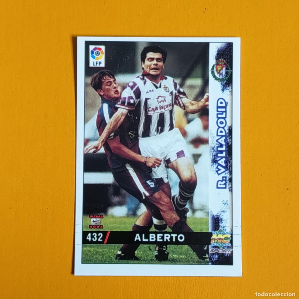 Cromos de F&uacute;tbol: 432 ALBERTO. &Uacute;LTIMA HORA. REAL VALLADOLID. LAS FICHAS DE LA LIGA 98-99. MUNDICROMO