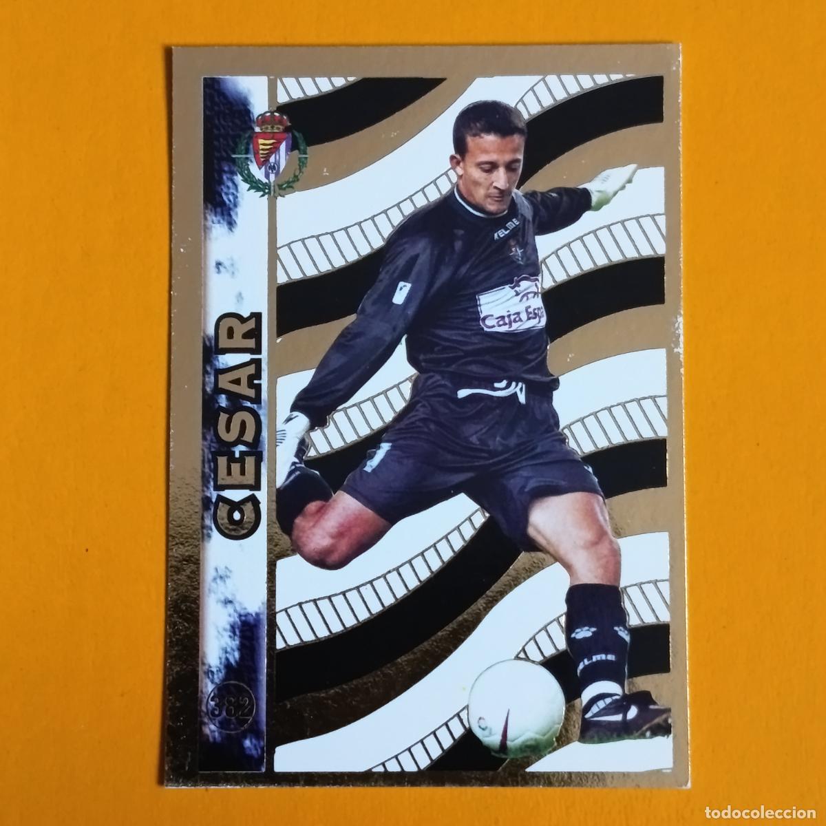 Cartes &agrave; collectionner de Football: 382 C&Eacute;SAR. EL MEJOR 97-98. REAL VALLADOLID. LAS FICHAS DE LA LIGA 98-99. MUNDICROMO