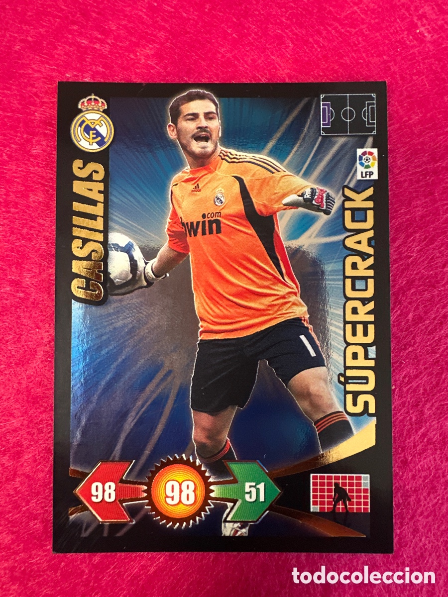 Cartes &agrave; collectionner de Football: CASILLAS (R.MADRID) SUPERCRACK ADRENALYN LIGA 2009-2010 09 10 PANINI TRADING CARD