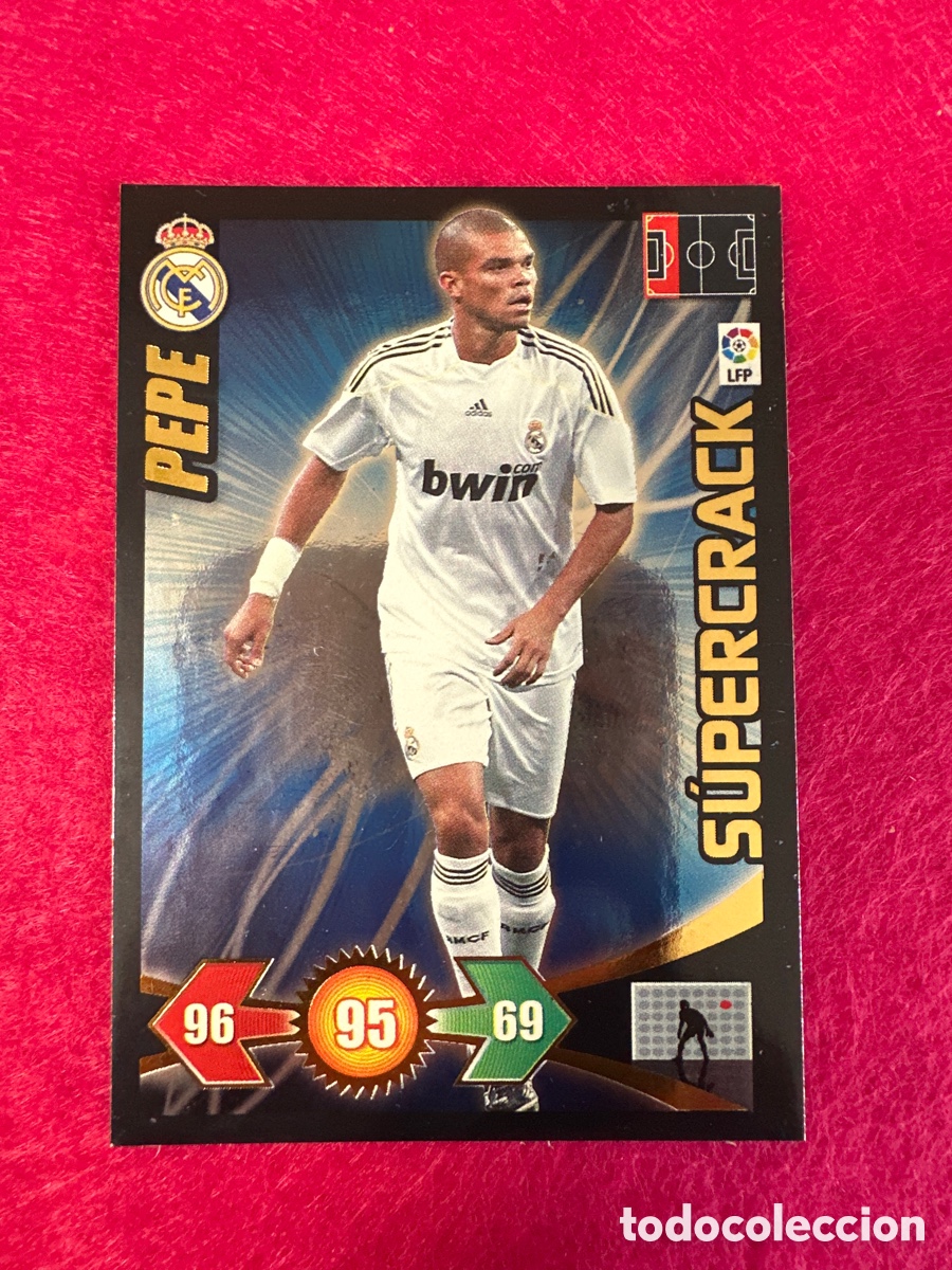Cartes &agrave; collectionner de Football: PEPE (R.MADRID) SUPERCRACK ADRENALYN LIGA 2009-2010 09 10 PANINI TRADING CARD