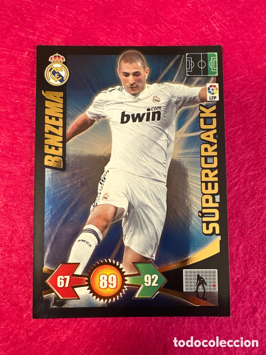 Cartes &agrave; collectionner de Football: BENZEMA (R.MADRID)ROOKIE SUPERCRACK ADRENALYN LIGA 2009-2010 09 10 PANINI TRADING CARD
