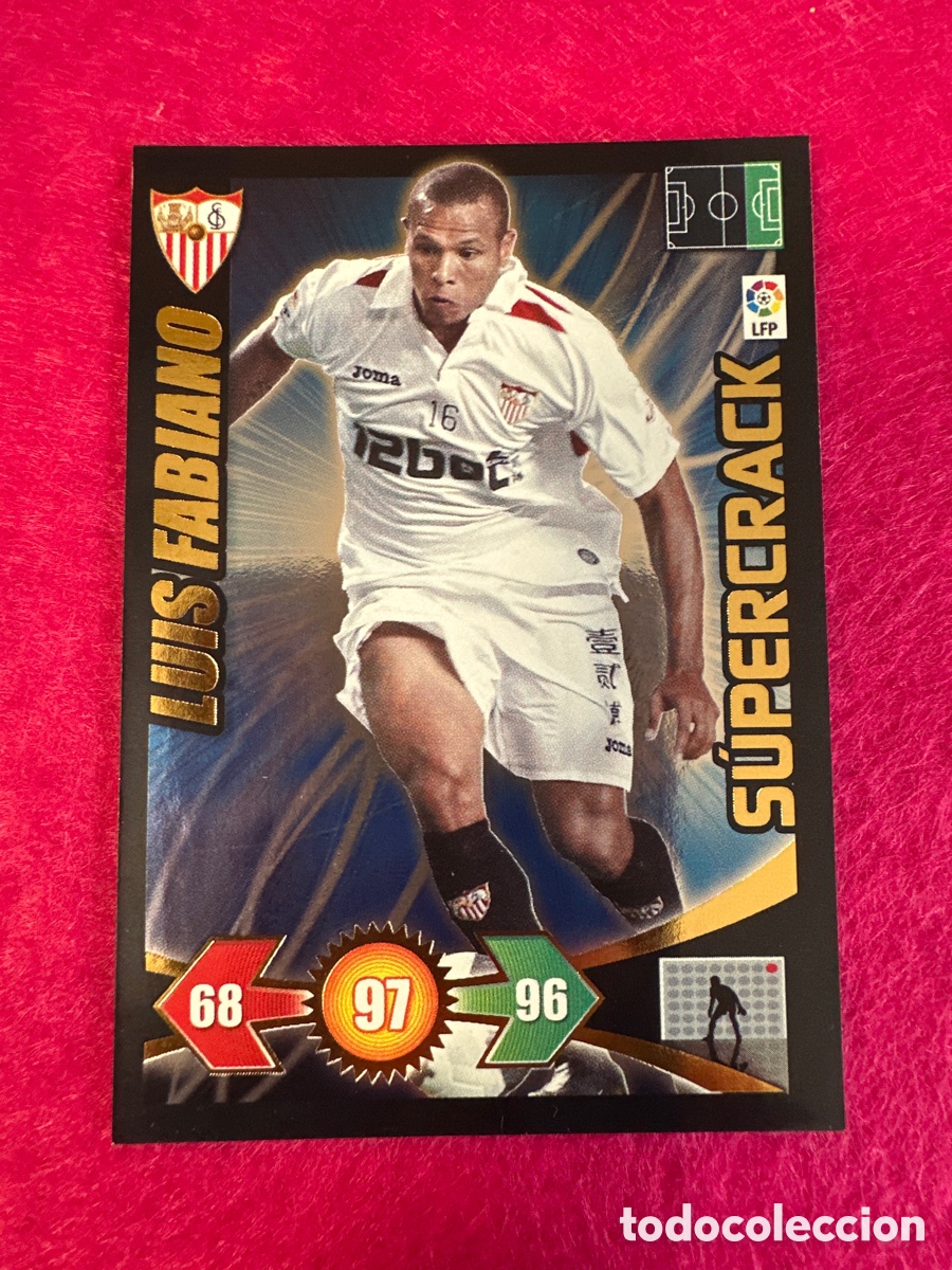 Cartes &agrave; collectionner de Football: LUIS FABIANO (SEVILLA) SUPERCRACK ADRENALYN LIGA 2009-2010 09 10 PANINI TRADING CARD