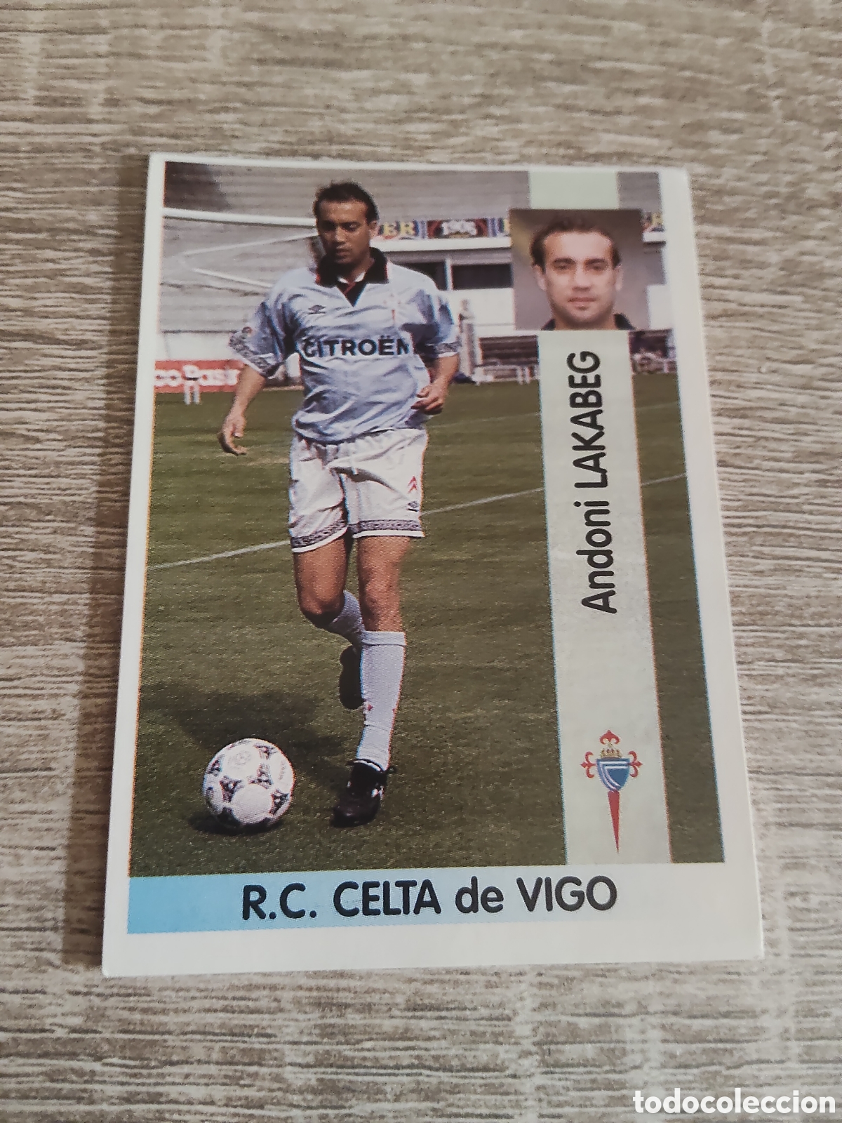 Cromos de Futebol: Panini liga 1996 1997 96 97 162 Lakabeg Celta de Vigo