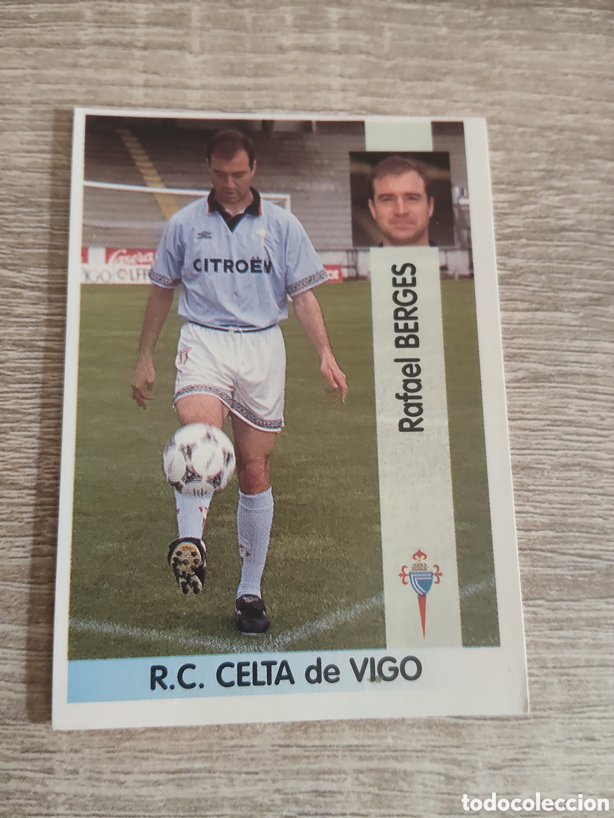 Cromos de F&uacute;tbol: Panini liga 1996 1997 96 97 166 Berges Celta de Vigo