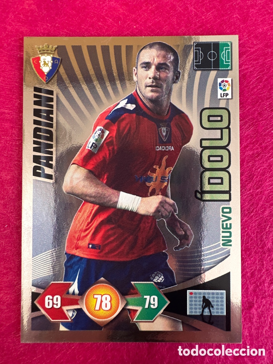 Cromos de F&uacute;tbol: PANDIANI (OSASUNA) NUEVO &Iacute;DOLO ADRENALYN LIGA 2009-2010 09 10 PANINI TRADING CARD