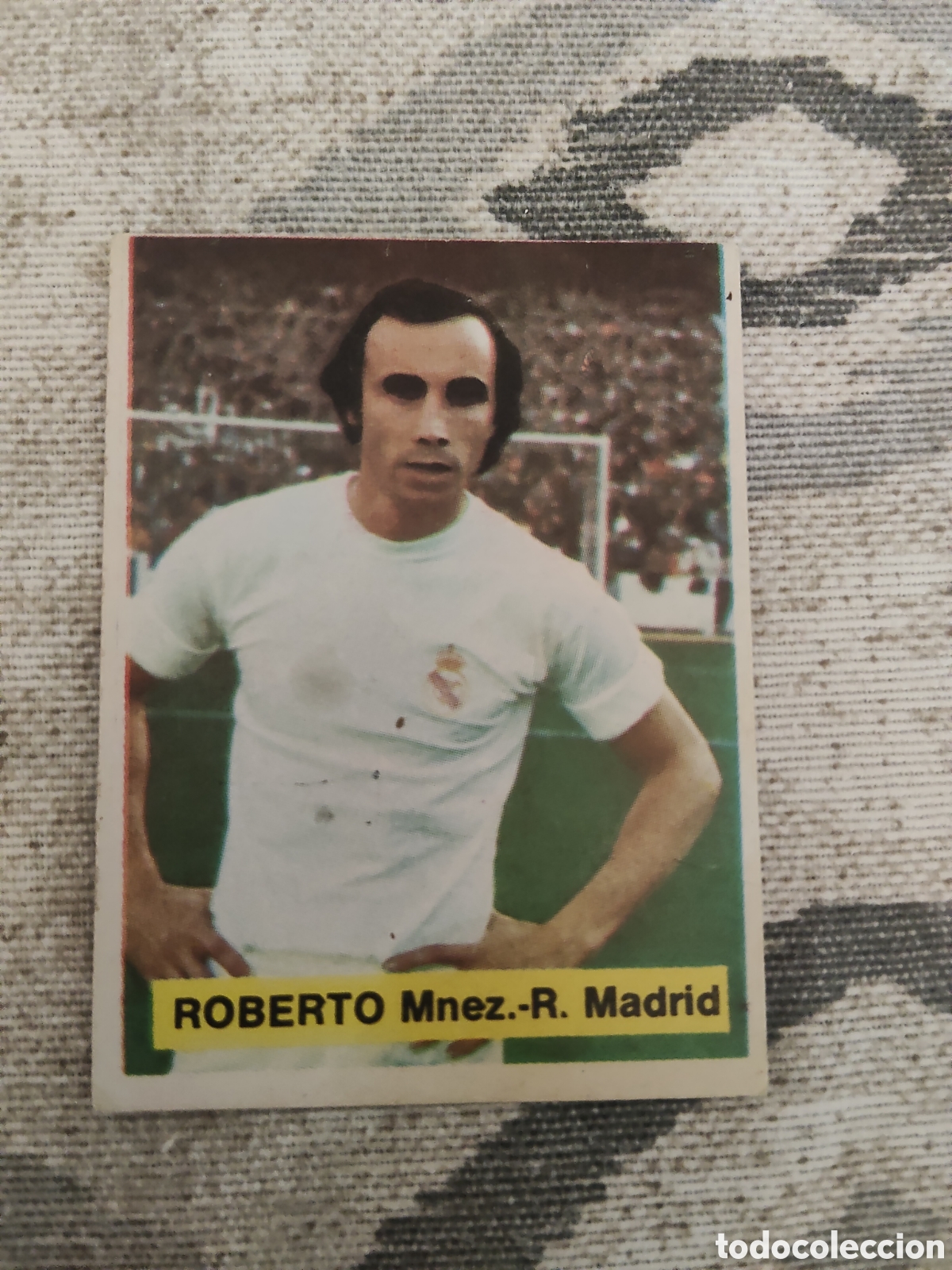 Cromos de F&uacute;tbol: Roberto Mart&iacute;nez Real Madrid liga 1975 1976 75 76 Fini MA