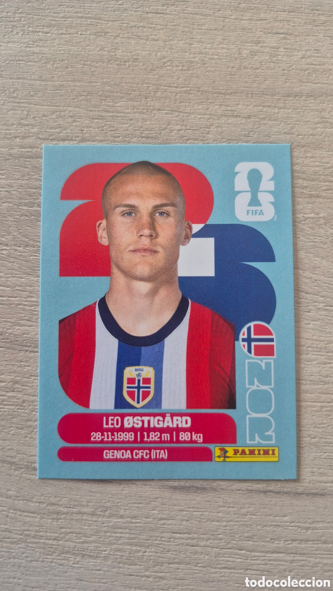 Cromos de F&uacute;tbol: NOR4 &Oslash;stig&aring;rd FIFA World Cup 2026