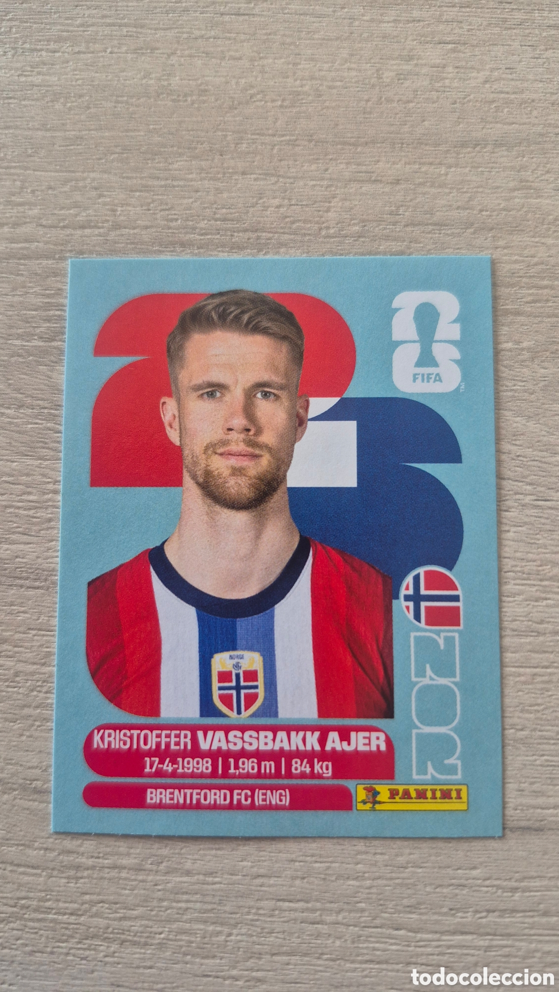 Cromos de F&uacute;tbol: NOR5 VassBakk Ajer FIFA World Cup 2026