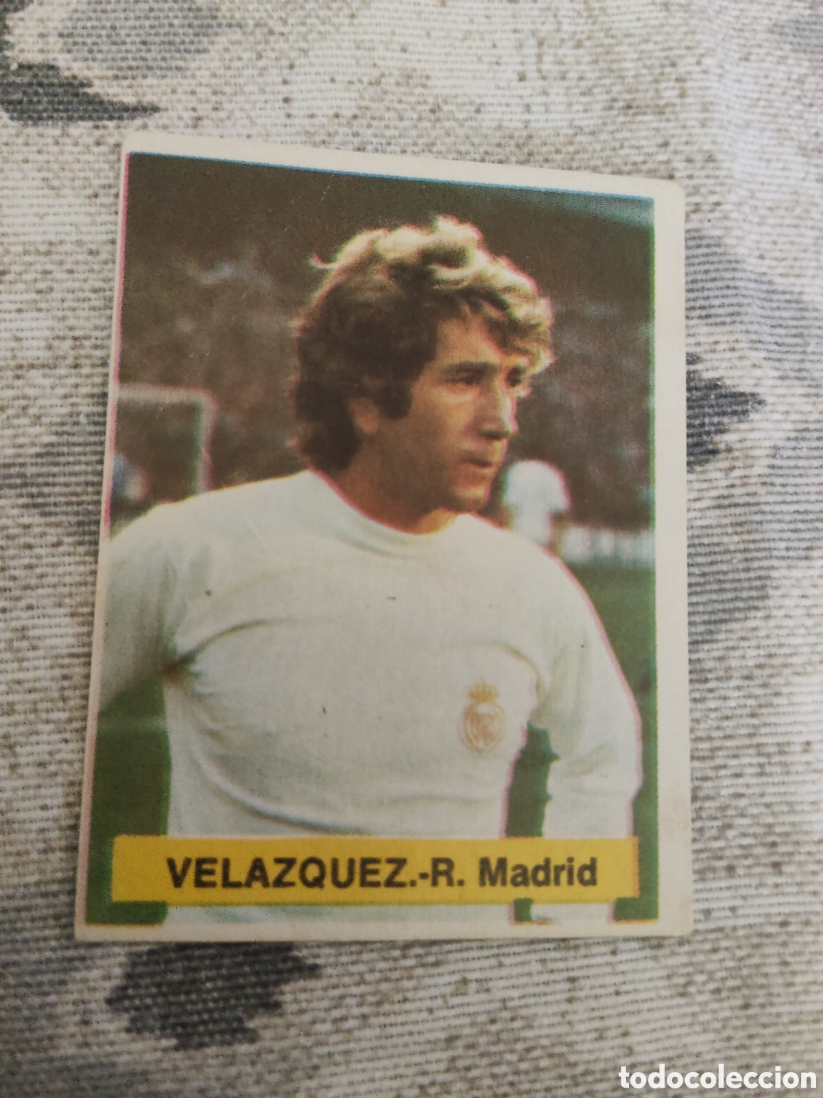 Cromos de F&uacute;tbol: Vel&aacute;zquez Real Madrid liga 1975 1976 75 76 Fini MA