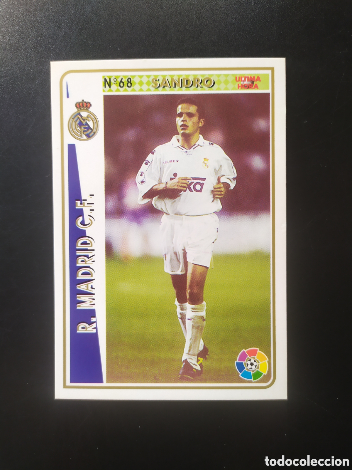 Cromos de F&uacute;tbol: Mundicromo fichas Liga 1994 1995 94 95 Sandro &uacute;ltima hora n&deg; 68 Real Madrid