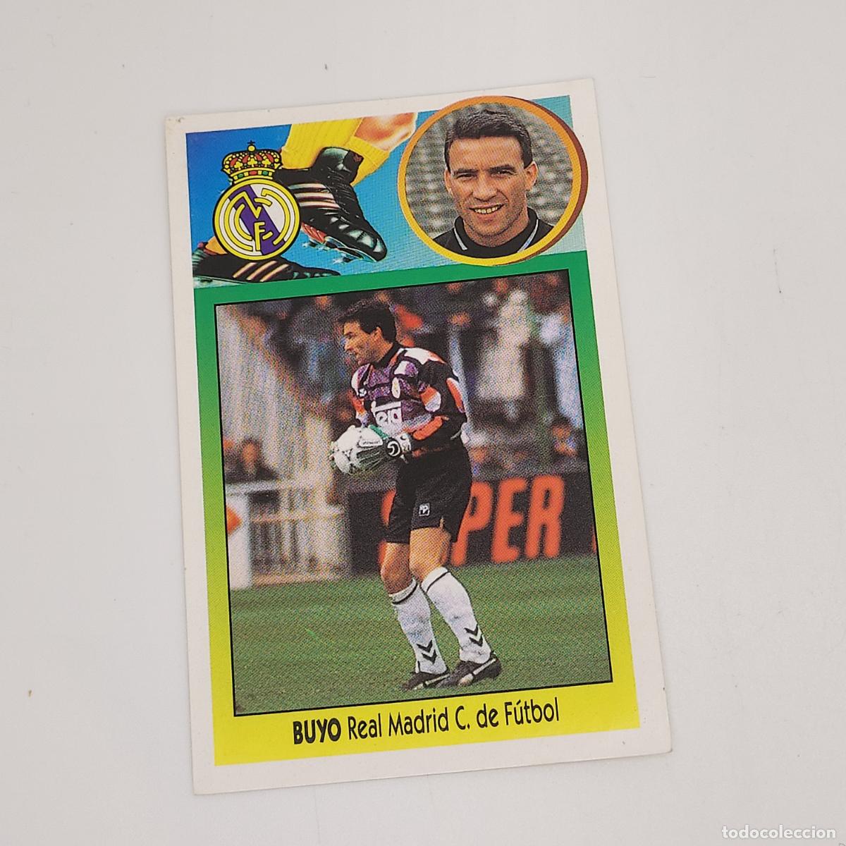 Cromos de F&uacute;tbol: CROMO BUYO REAL MADRID 1993 1994 93 94 EDICIONES ESTE ADHESIVO SIN PEGAR