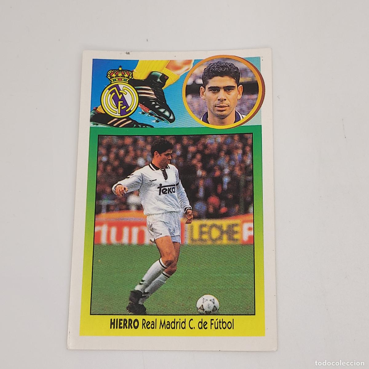Fu&szlig;ball-Sticker: CROMO HIERRO REAL MADRID 1993 1994 93 94 EDICIONES ESTE ADHESIVO SIN PEGAR