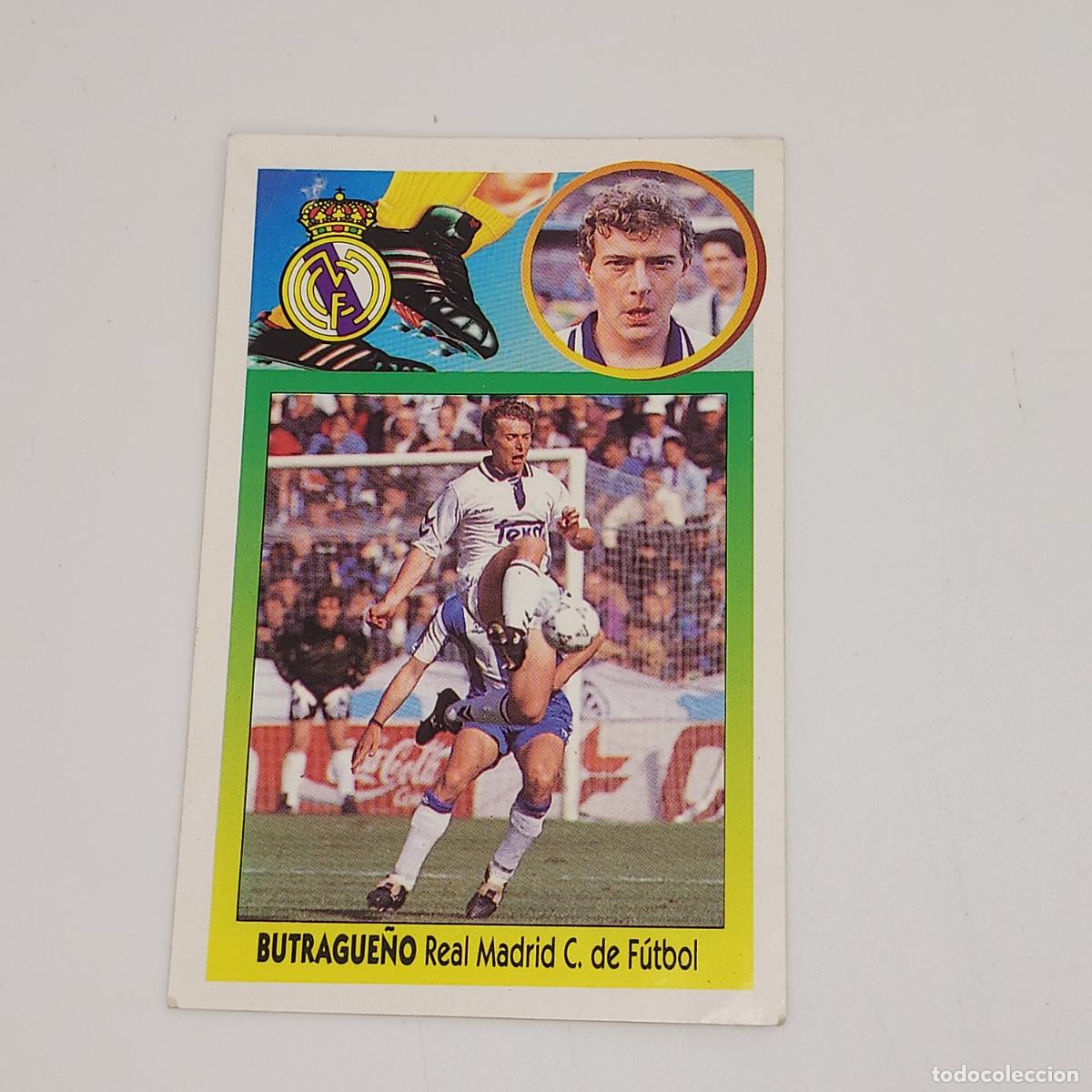 Cromos de F&uacute;tbol: CROMO BUTRAGUE&Ntilde;O REAL MADRID 1993 1994 93 94 EDICIONES ESTE ADHESIVO SIN PEGAR