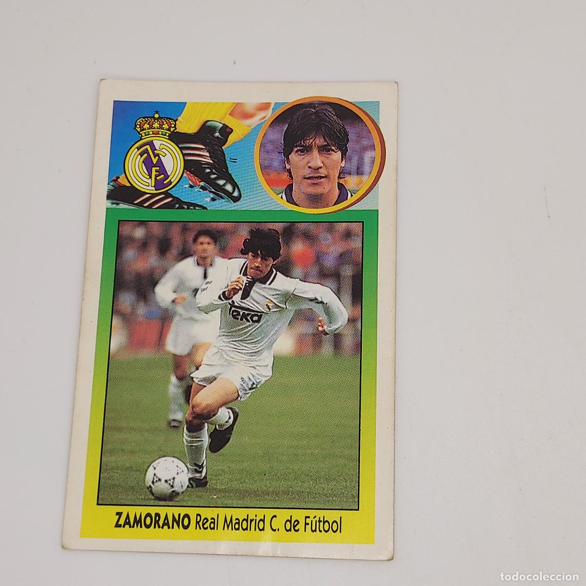 Cromos de F&uacute;tbol: CROMO ZAMORANO REAL MADRID 1993 1994 93 94 EDICIONES ESTE ADHESIVO SIN PEGAR