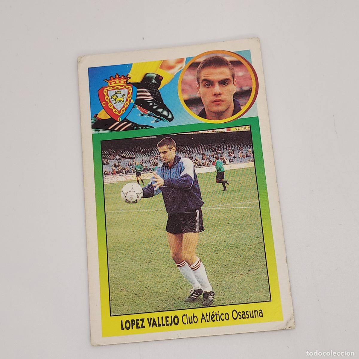 Cromos de F&uacute;tbol: CROMO LOPEZ VALLEJO 1993 1994 93 94 EDICIONES ESTE CARTON SIN PEGAR