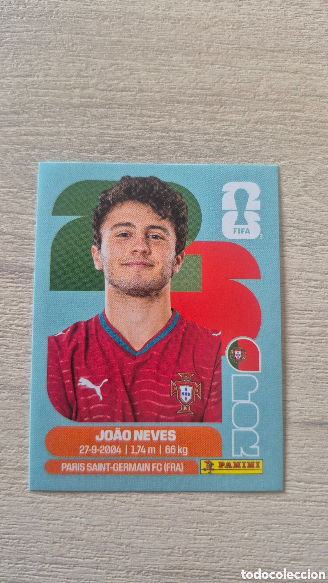 Cromos de F&uacute;tbol: POR15 Jo&atilde;o Neves FIFA World Cup 2026