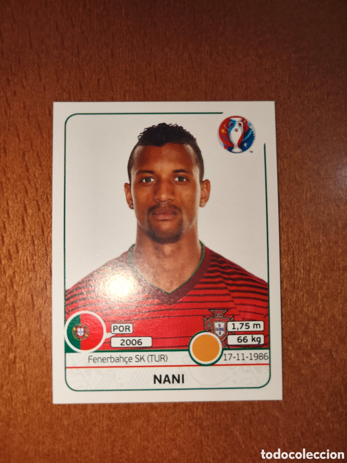 Cromos de F&uacute;tbol: Nani n&deg;590 UEFA Euro 2016 Portugal