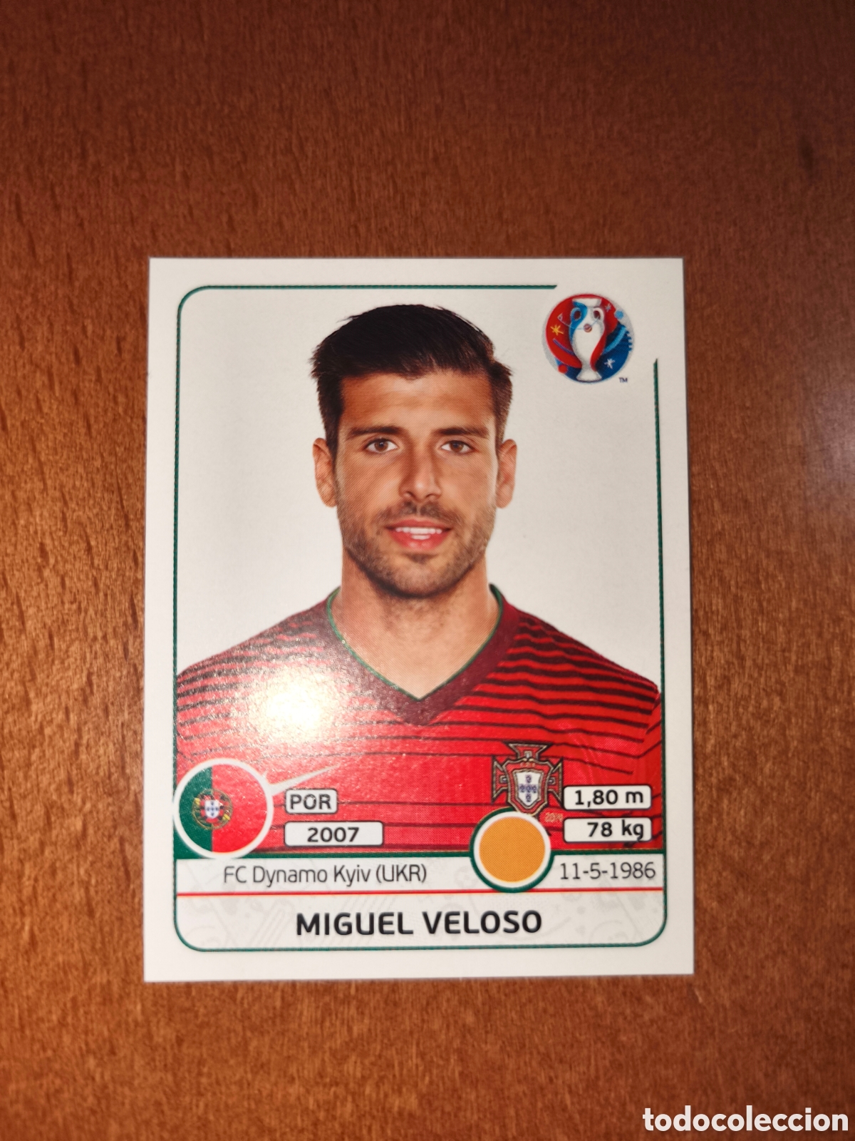 Cromos de F&uacute;tbol: Miguel Veloso n&deg;591 UEFA Euro 2016 Portugal