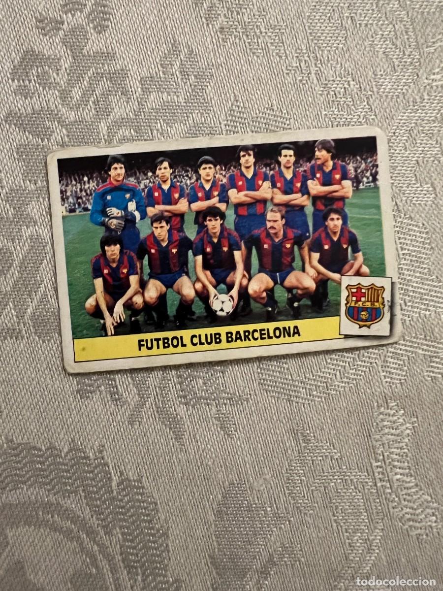 Cromos de F&uacute;tbol: ALINEACI&Oacute;N BARCELONA EDICIONES ESTE 1986 1987 CROMO LIGA FUTBOL 86 87