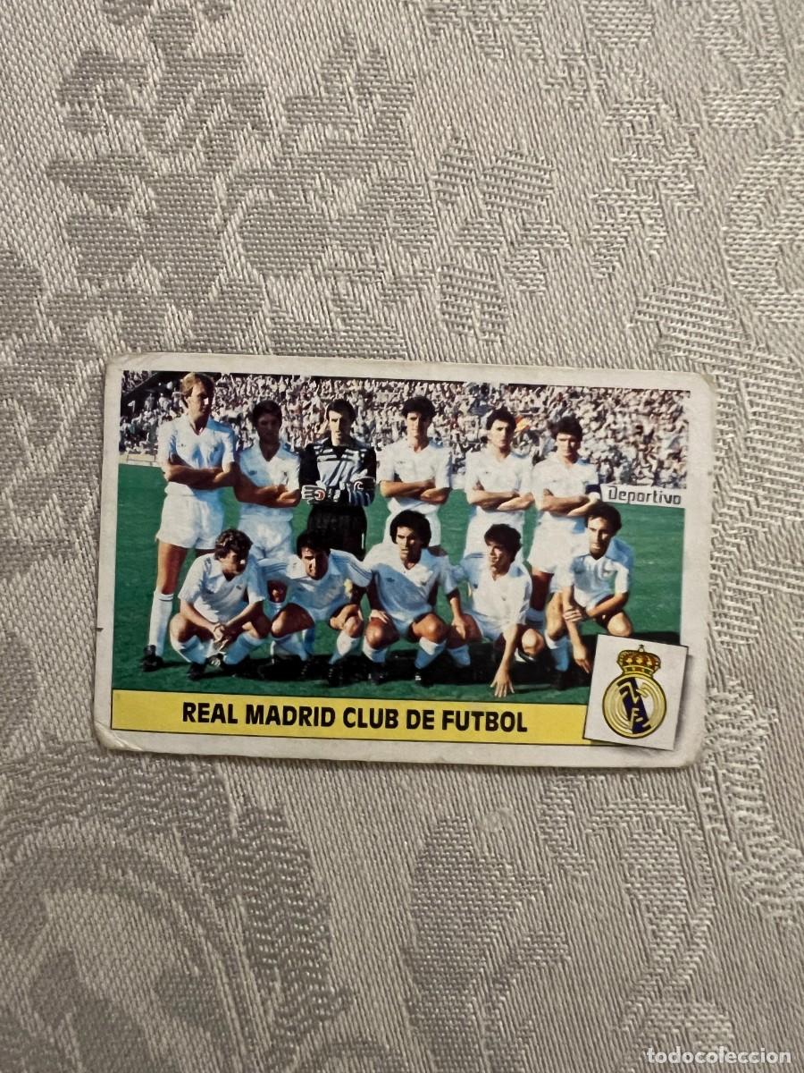 Cromos de F&uacute;tbol: ALINEACI&Oacute;N REAL MADRID EDICIONES ESTE 1986 1987 CROMO LIGA FUTBOL 86 87