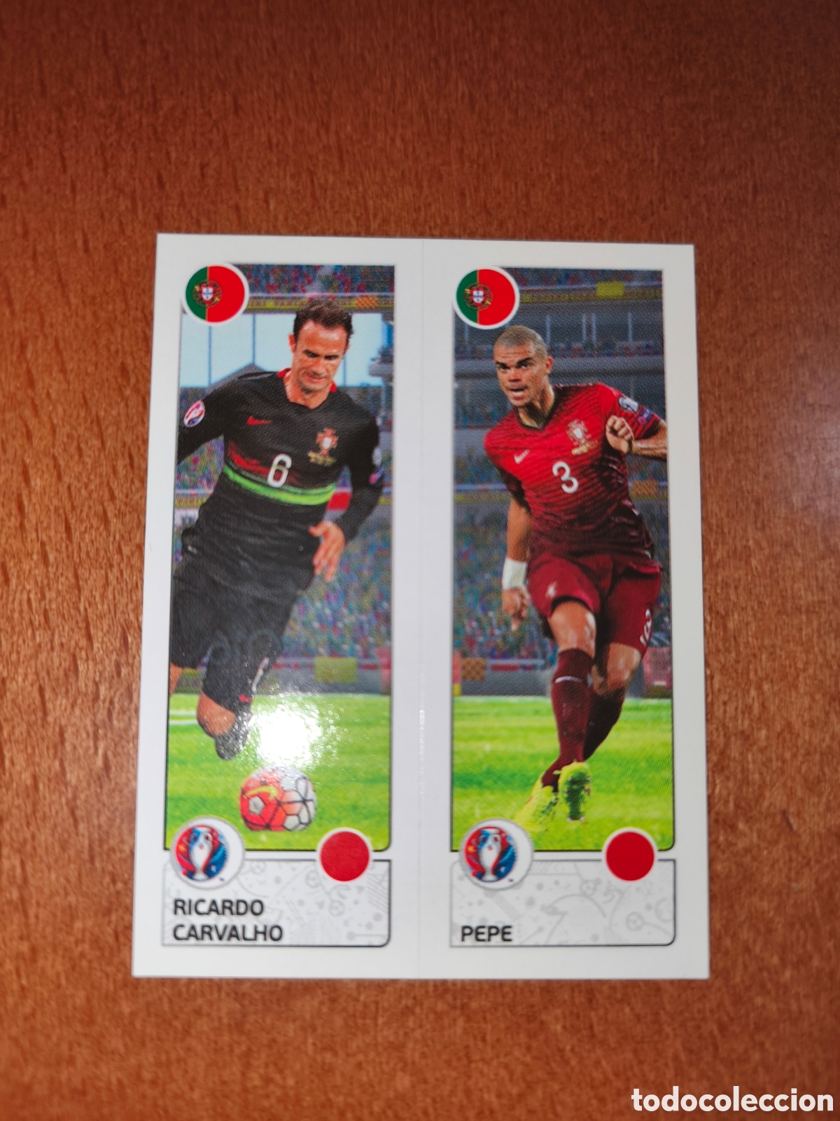 Fu&szlig;ball-Sticker: Ricardo Carvalho/Pepe n&deg;599 UEFA Euro 2016 Portugal