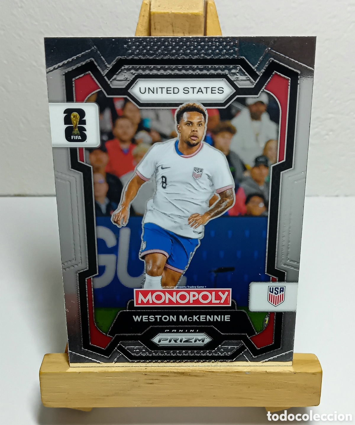 Cromos de F&uacute;tbol: WESTON McKENNIE 2026 USA MONOPOLY PRIZM PANINI N&deg;50.