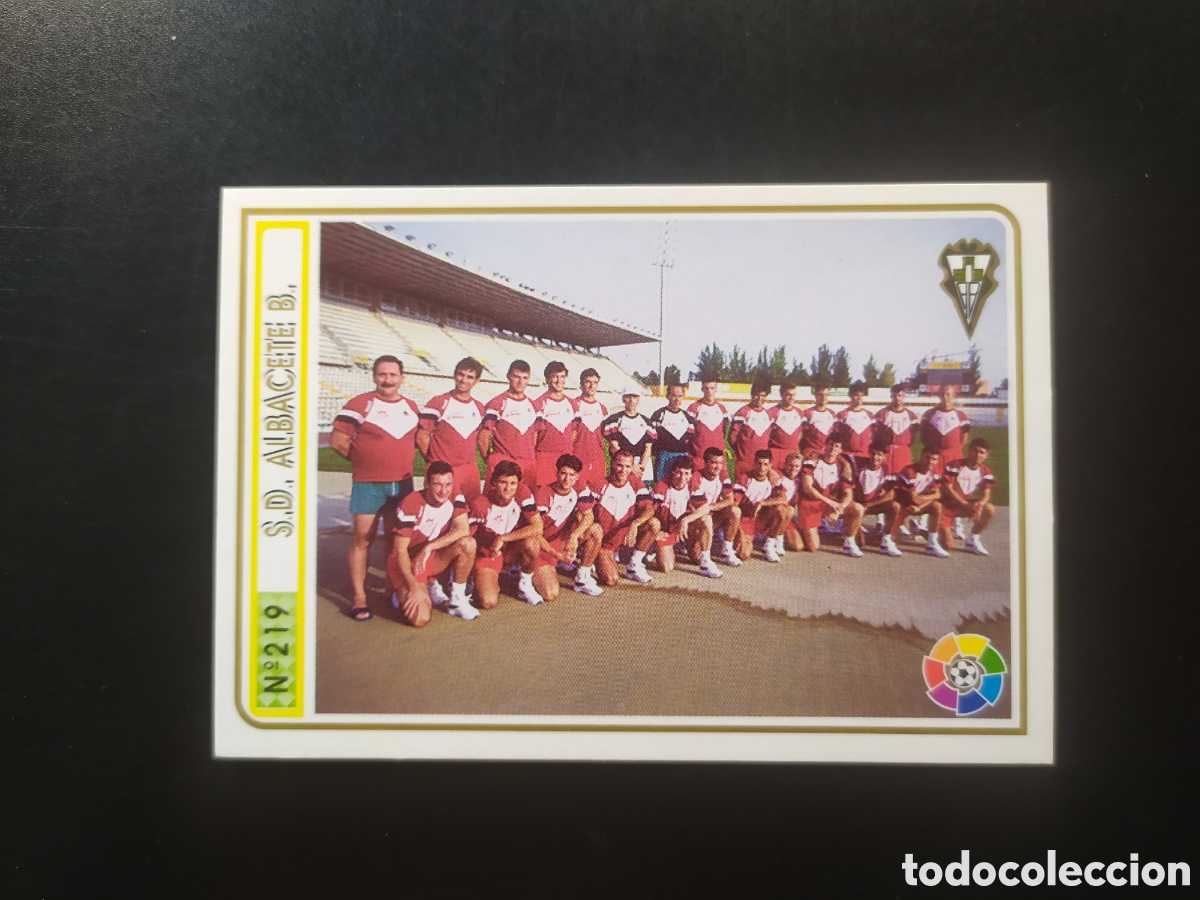 Cromos de F&uacute;tbol: Mundicromo fichas Liga 1994 1995 94 95 plantilla n&deg; 219 Albacete
