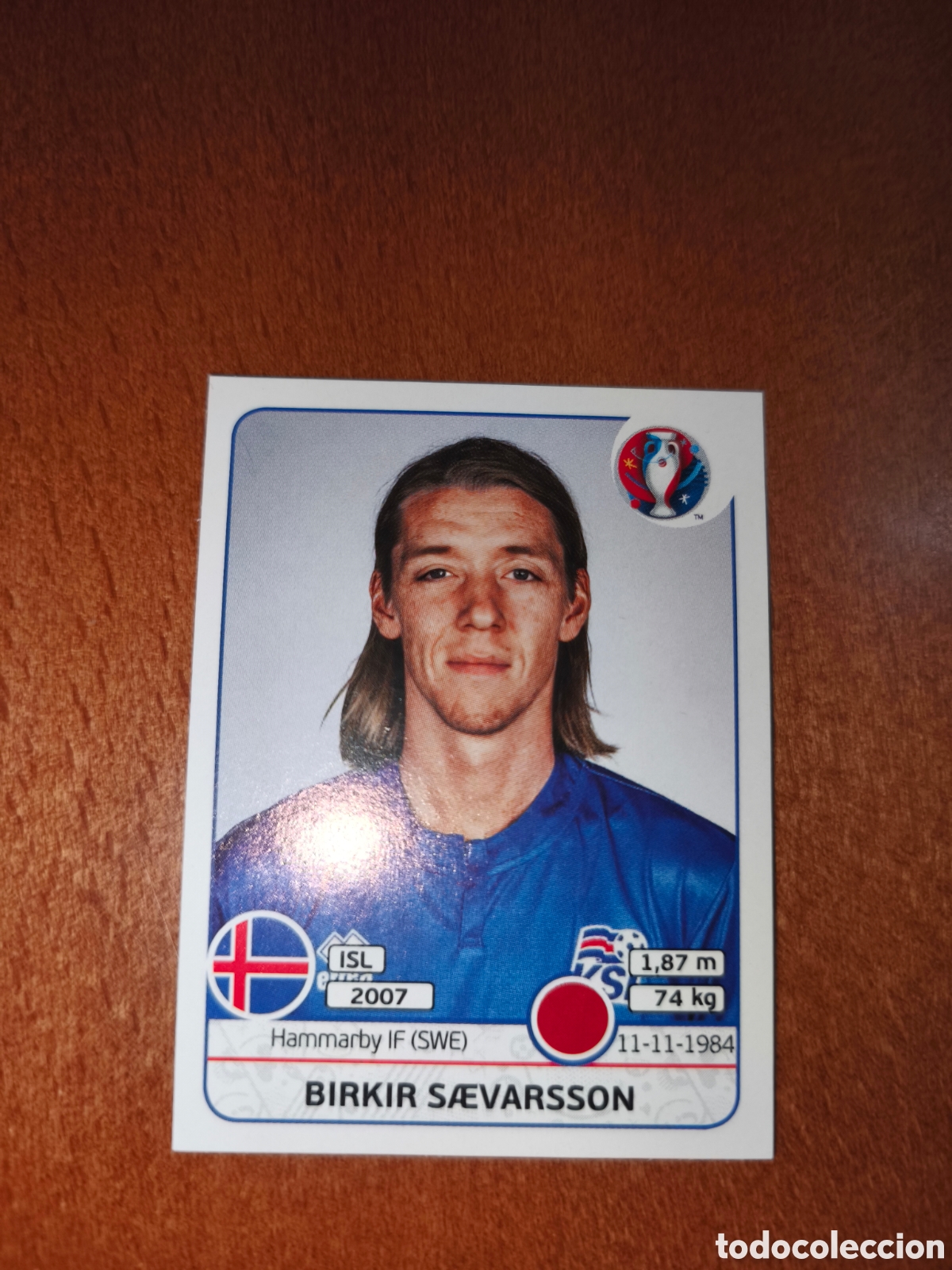 Cromos de F&uacute;tbol: Birkir Saevarsson n&deg;611 UEFA Euro 2016 Islandia