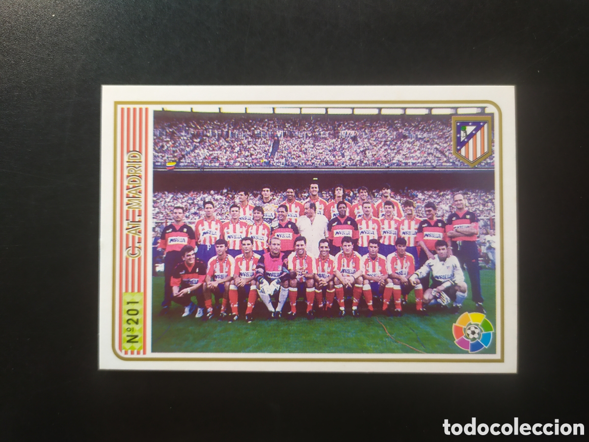 Cromos de F&uacute;tbol: Mundicromo fichas Liga 1994 1995 94 95 plantilla n&deg; 201 Atl&eacute;tico Madrid