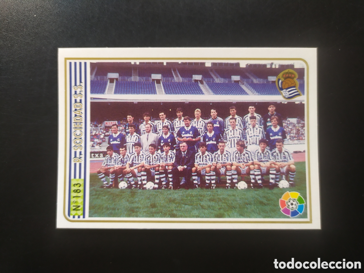 Cromos de F&uacute;tbol: Mundicromo fichas Liga 1994 1995 94 95 plantilla n&deg; 183 Real Sociedad