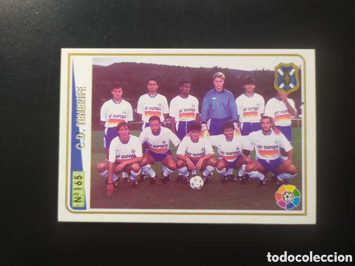 Cromos de F&uacute;tbol: Mundicromo fichas Liga 1994 1995 94 95 plantilla n&deg; 165 Tenerife