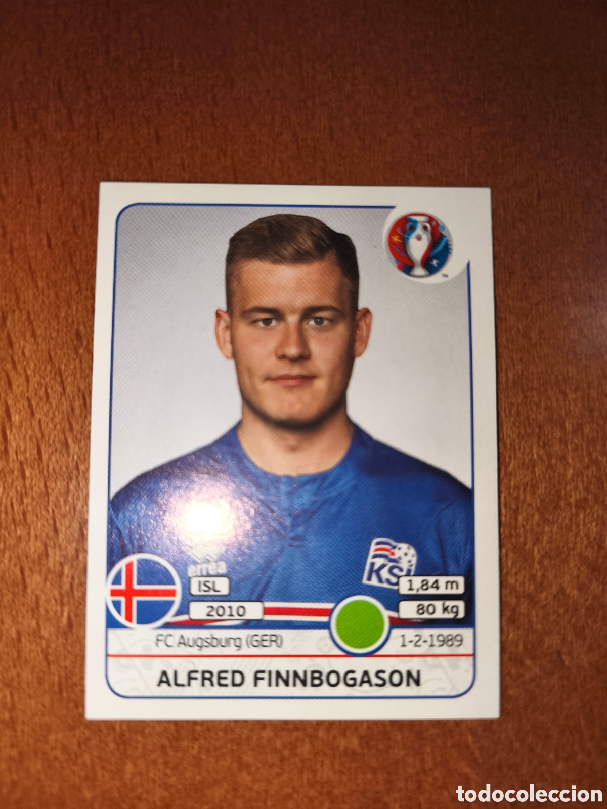 Cromos de F&uacute;tbol: Alfred Finnbogason n&deg;626 UEFA Euro 2016 Islandia