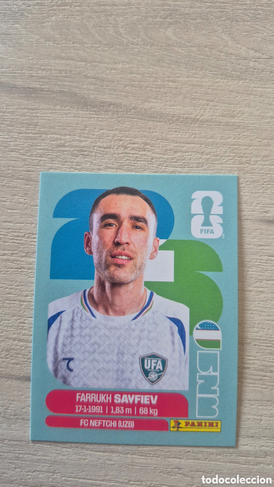 Cromos de F&uacute;tbol: UZB3 Sayfiev FIFA World Cup 2026