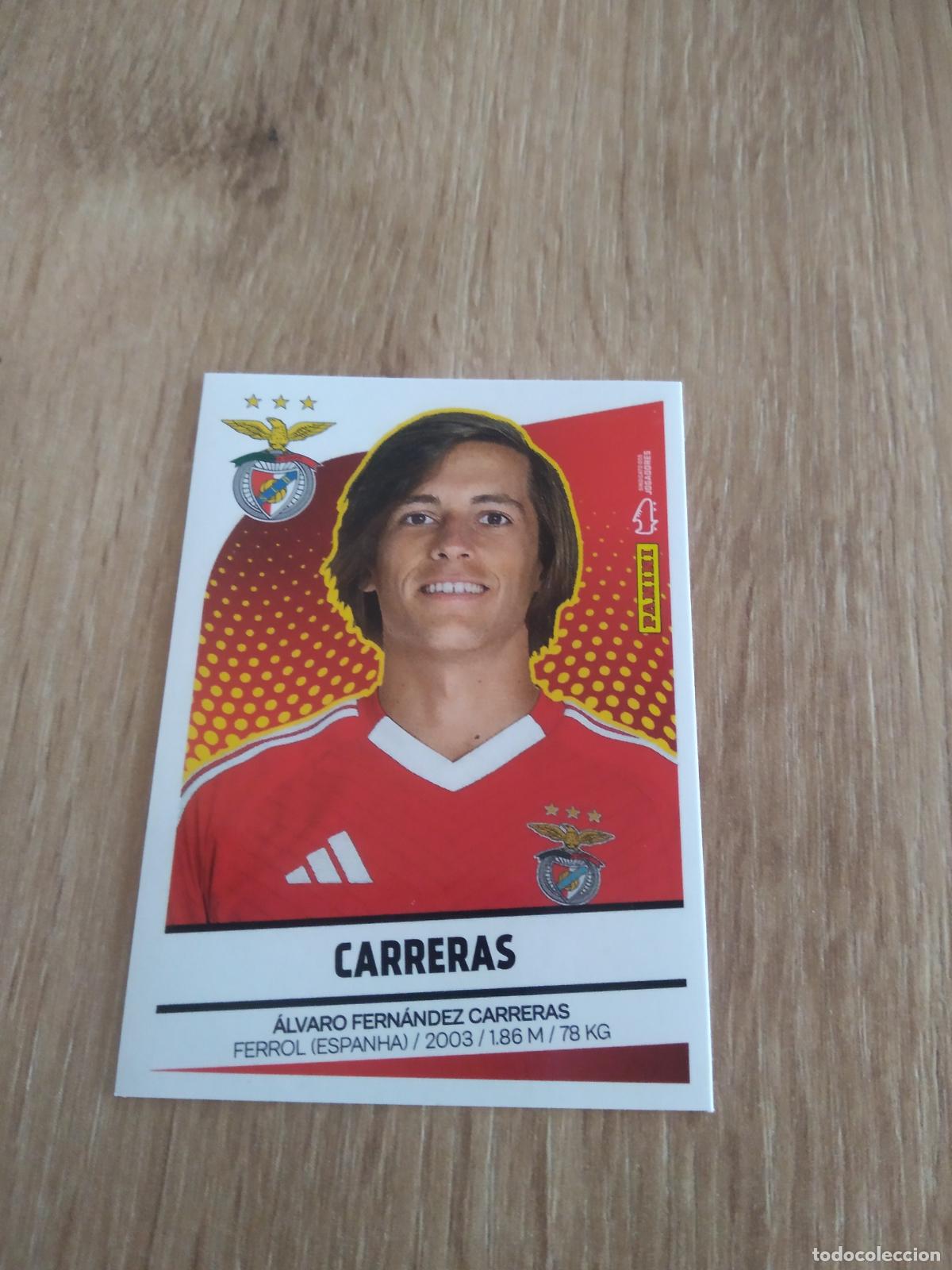 Figurine di Calcio: 65 ALVARO CARRERAS BENFICA CROMO FUTBOL PANINI LIGA PORTUGAL 2024-2025 FUTEBOL 24-25 LIGA BETCLIC