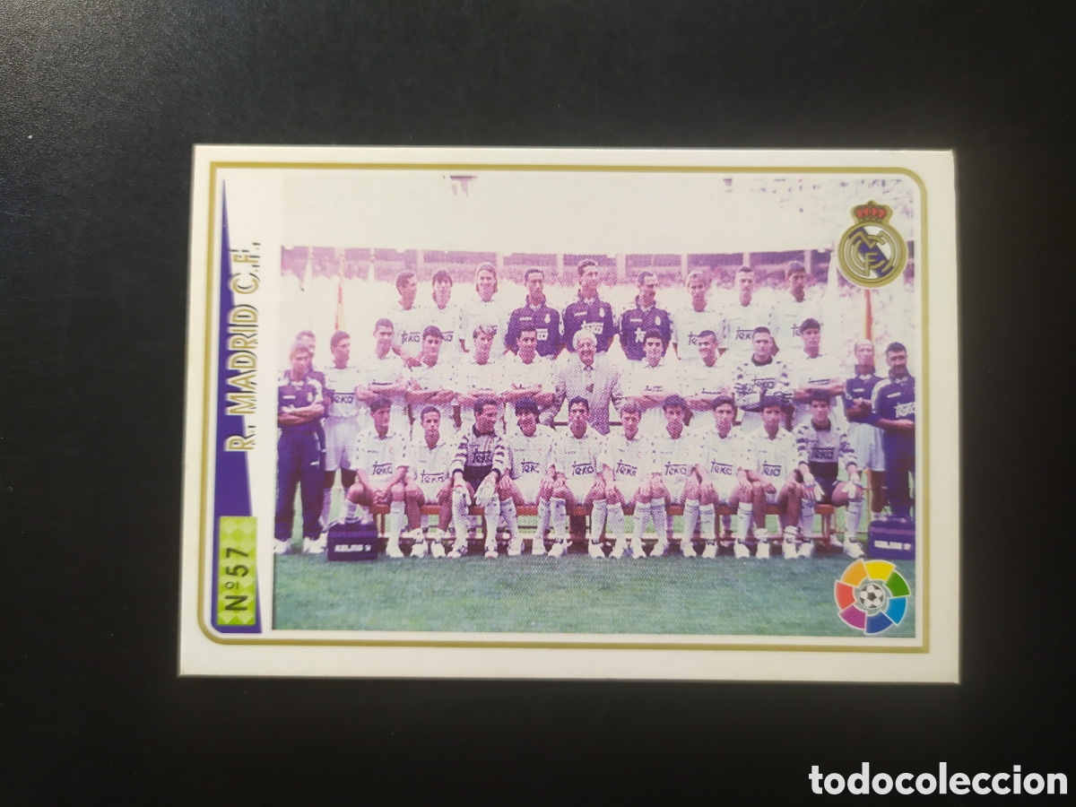 Cromos de F&uacute;tbol: Mundicromo fichas Liga 1994 1995 94 95 plantilla n&deg; 57 Real Madrid