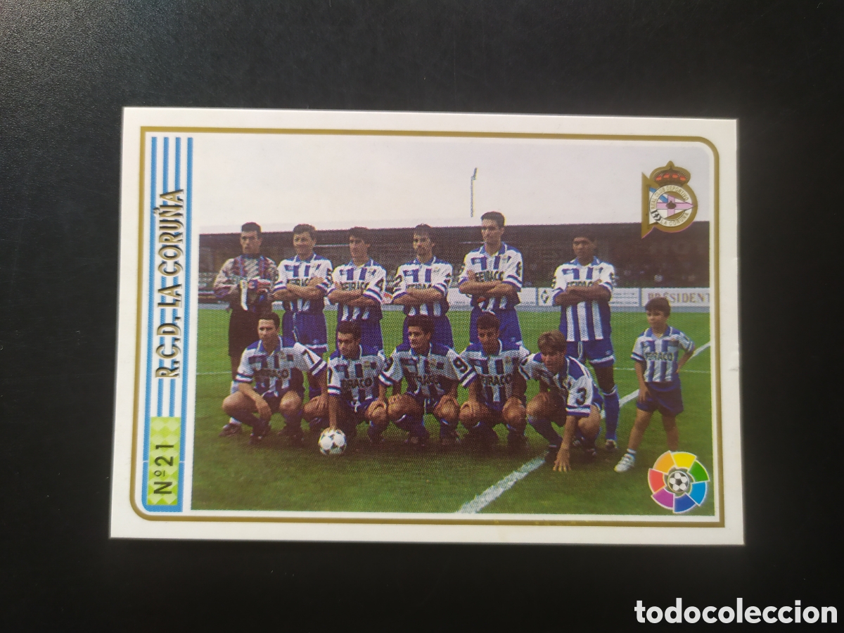 Football Stickers: Mundicromo fichas Liga 1994 1995 94 95 plantilla n&deg; 21 Deportivo Coru&ntilde;a