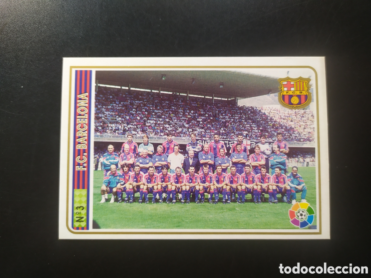 Cromos de F&uacute;tbol: Mundicromo fichas Liga 1994 1995 94 95 plantilla n&deg; 3 Barcelona