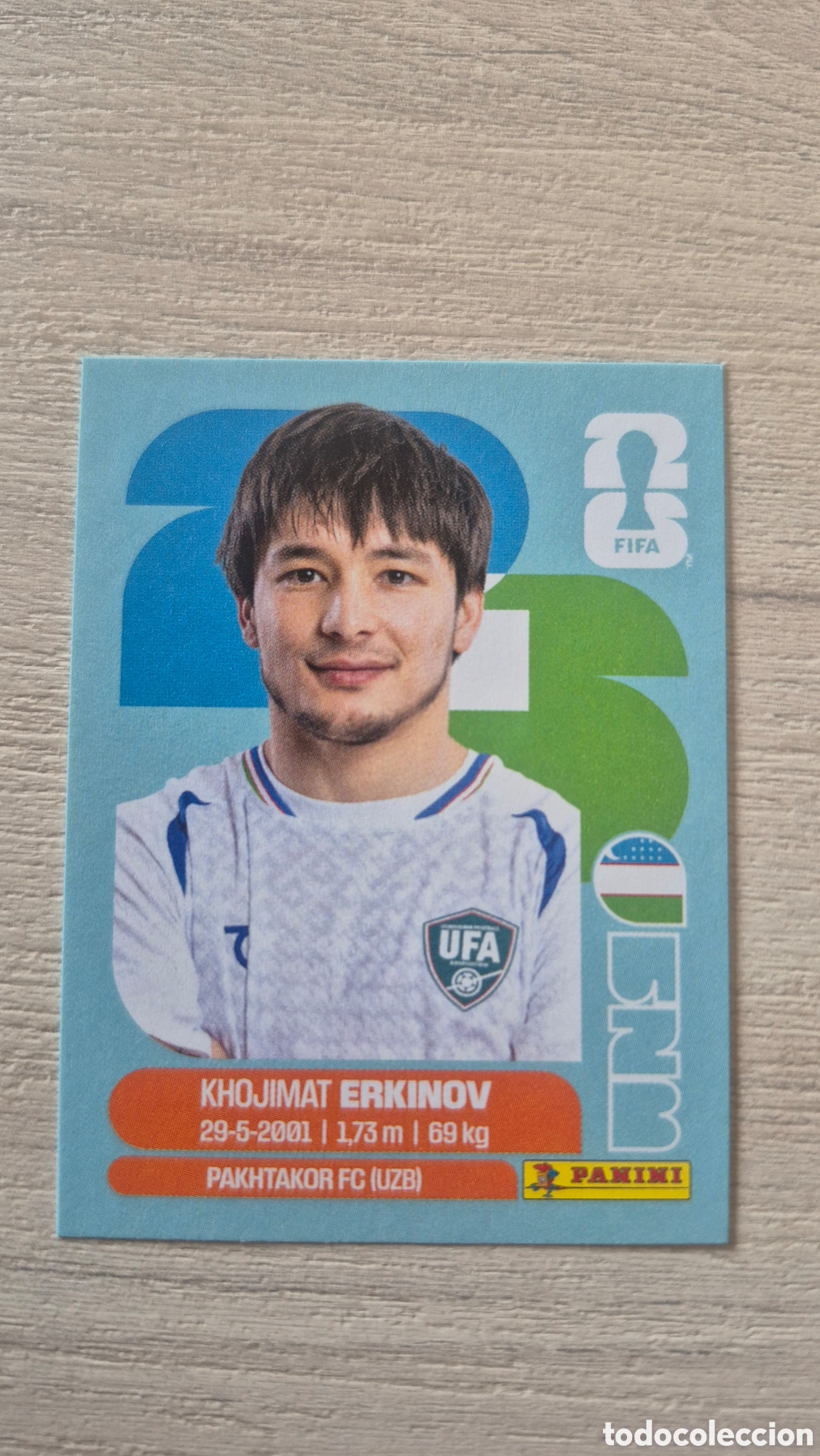Cromos de F&uacute;tbol: UZB15 Erkinov FIFA World Cup 2026