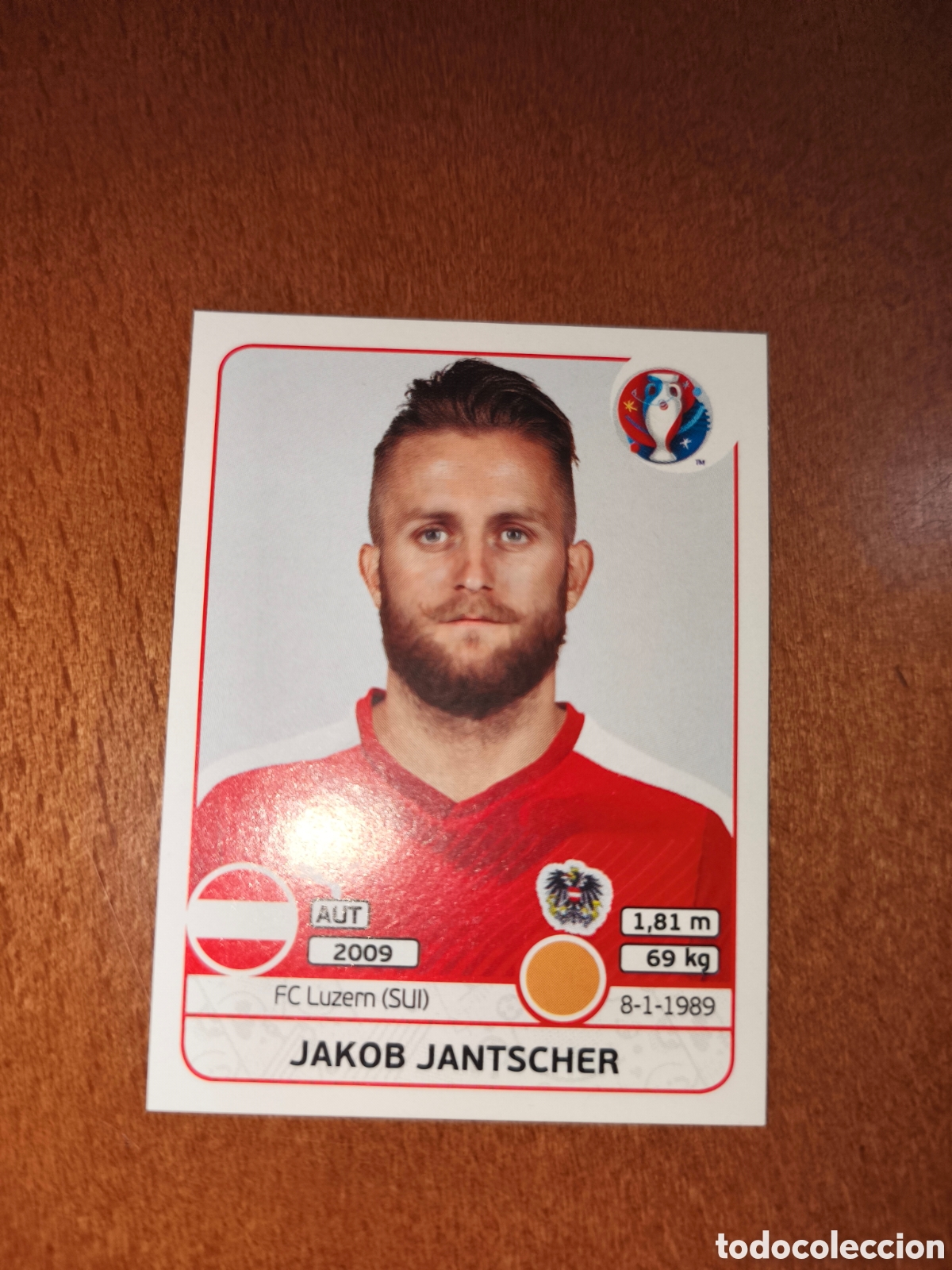 Football Stickers: Jakob Jantscher n&deg;640 UEFA Euro 2016 Austria