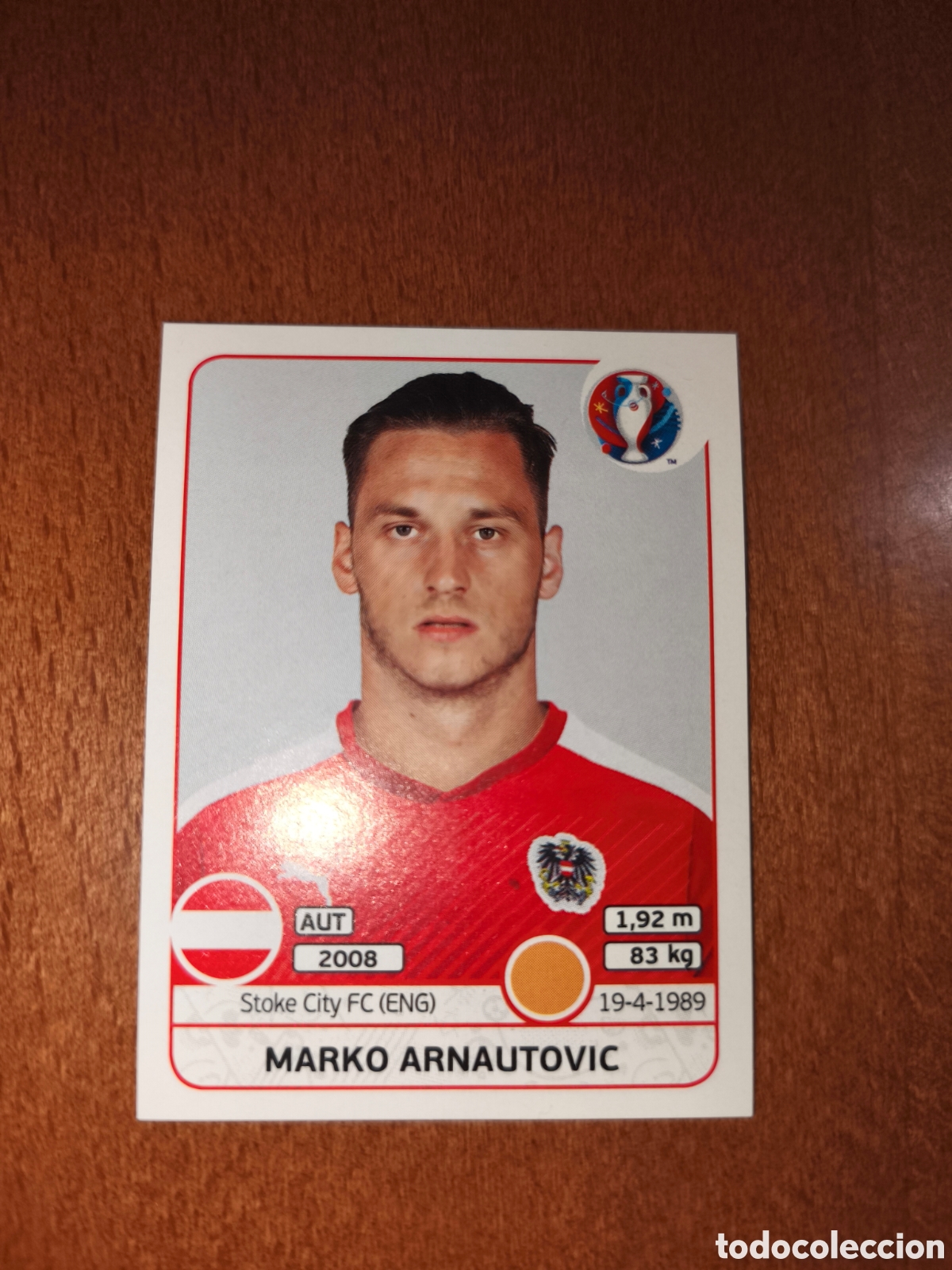 Cartes &agrave; collectionner de Football: Marko Arnautovic n&deg;643 UEFA Euro 2016 Austria