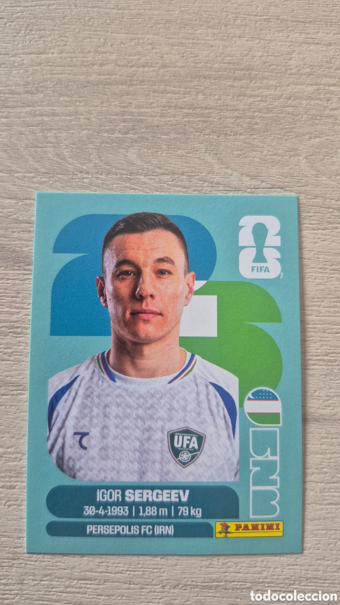 Football Stickers: UZB19 Sergeev FIFA World Cup 2026