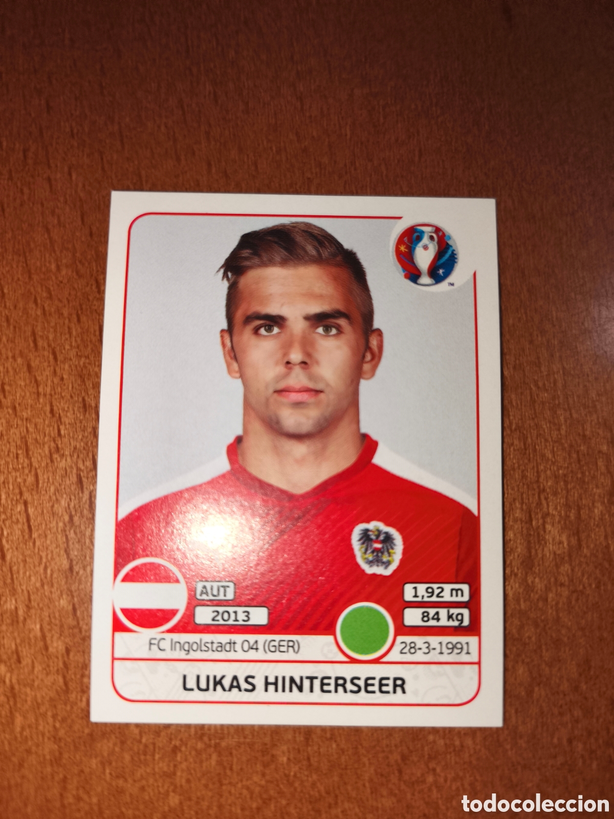 Football Stickers: Lukas Hinterseer n&deg;645 UEFA Euro 2016 Austria