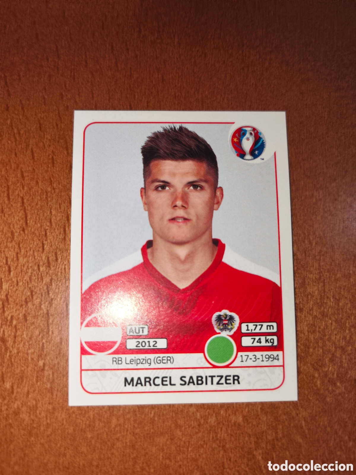 Football Stickers: Marcel Sabitzer n&deg;647 UEFA Euro 2016 Austria