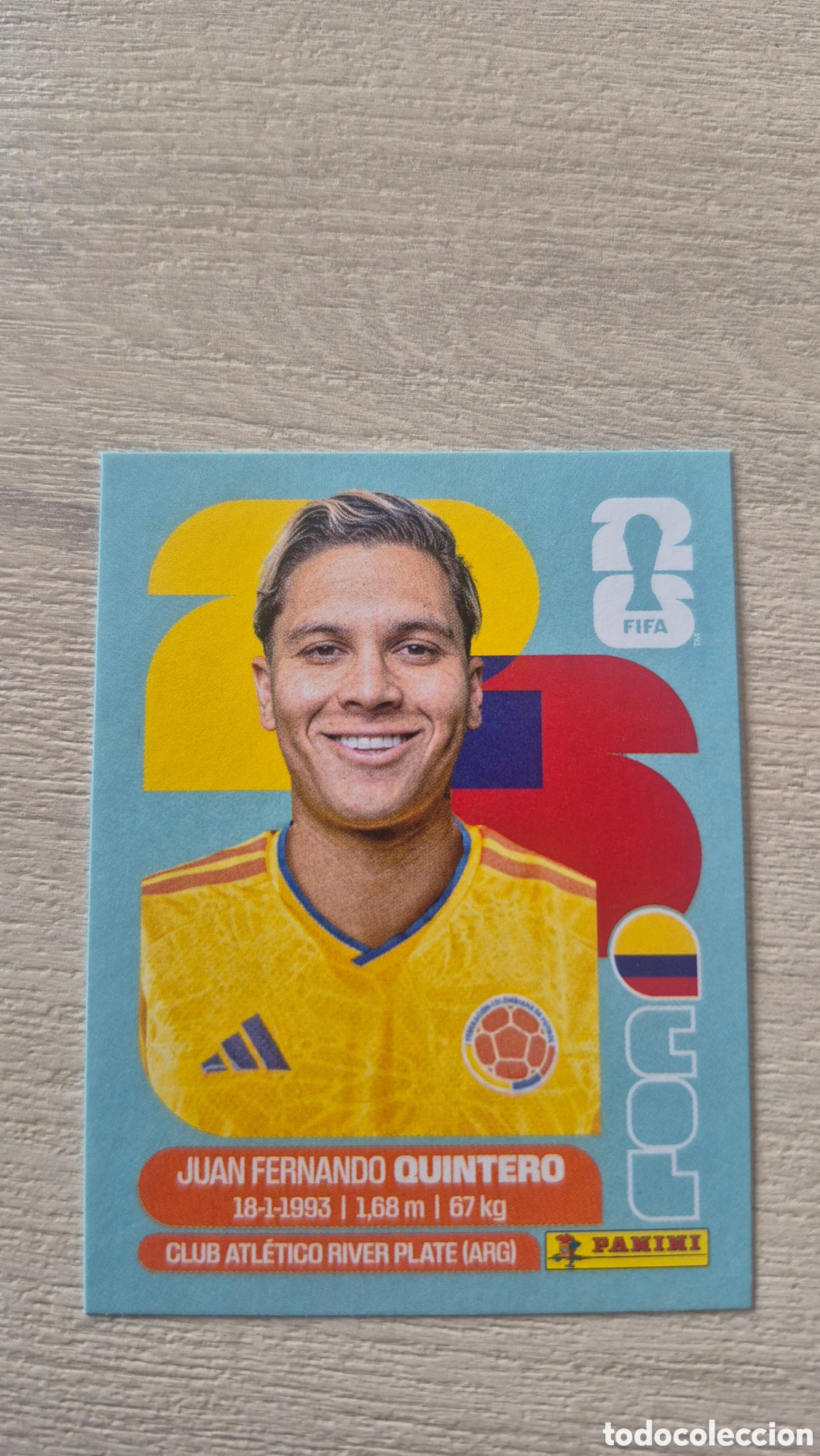 Cromos de F&uacute;tbol: COL15 Quintero FIFA World Cup 2026