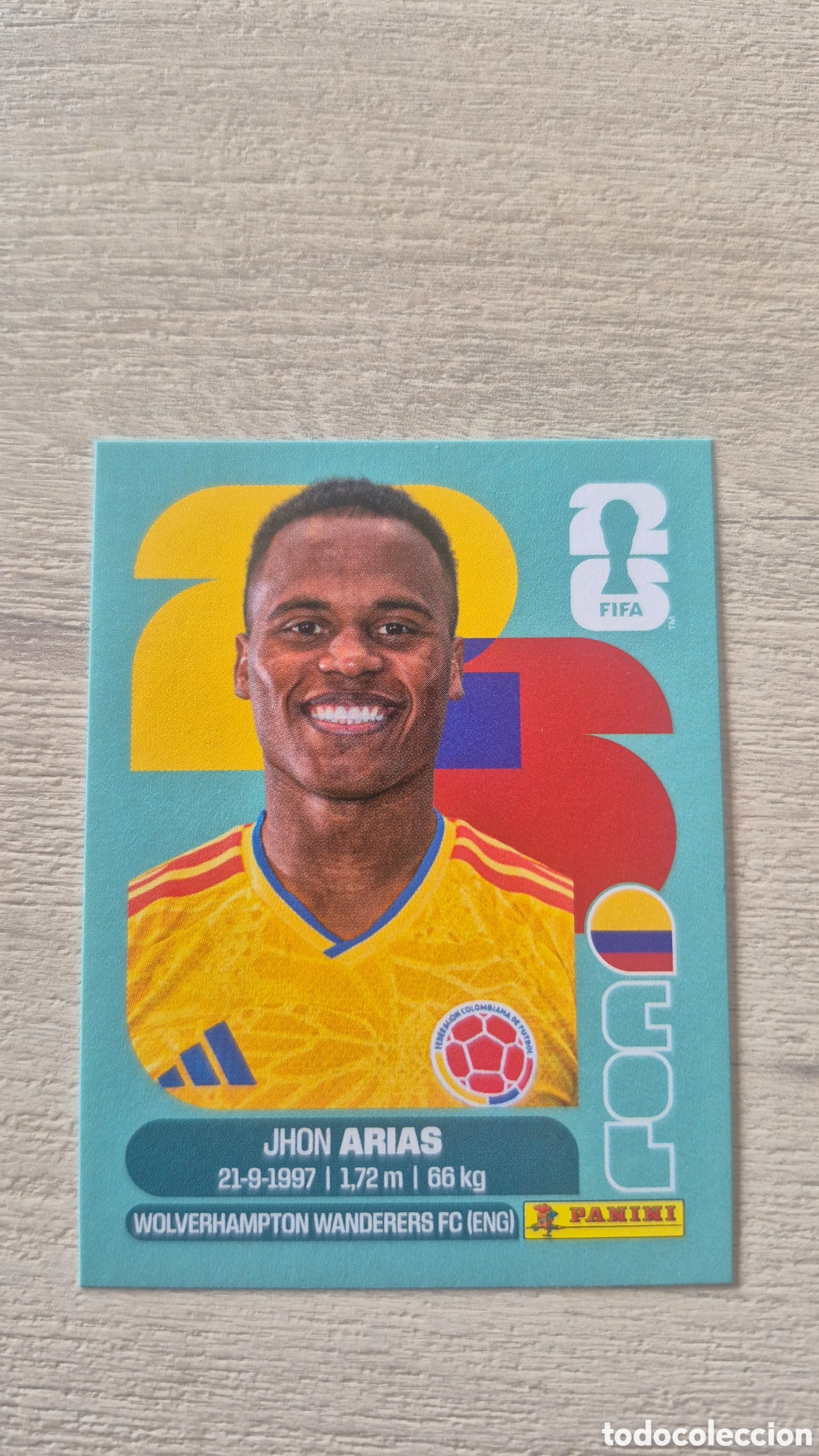 Cromos de F&uacute;tbol: COL17 Arias FIFA World Cup 2026