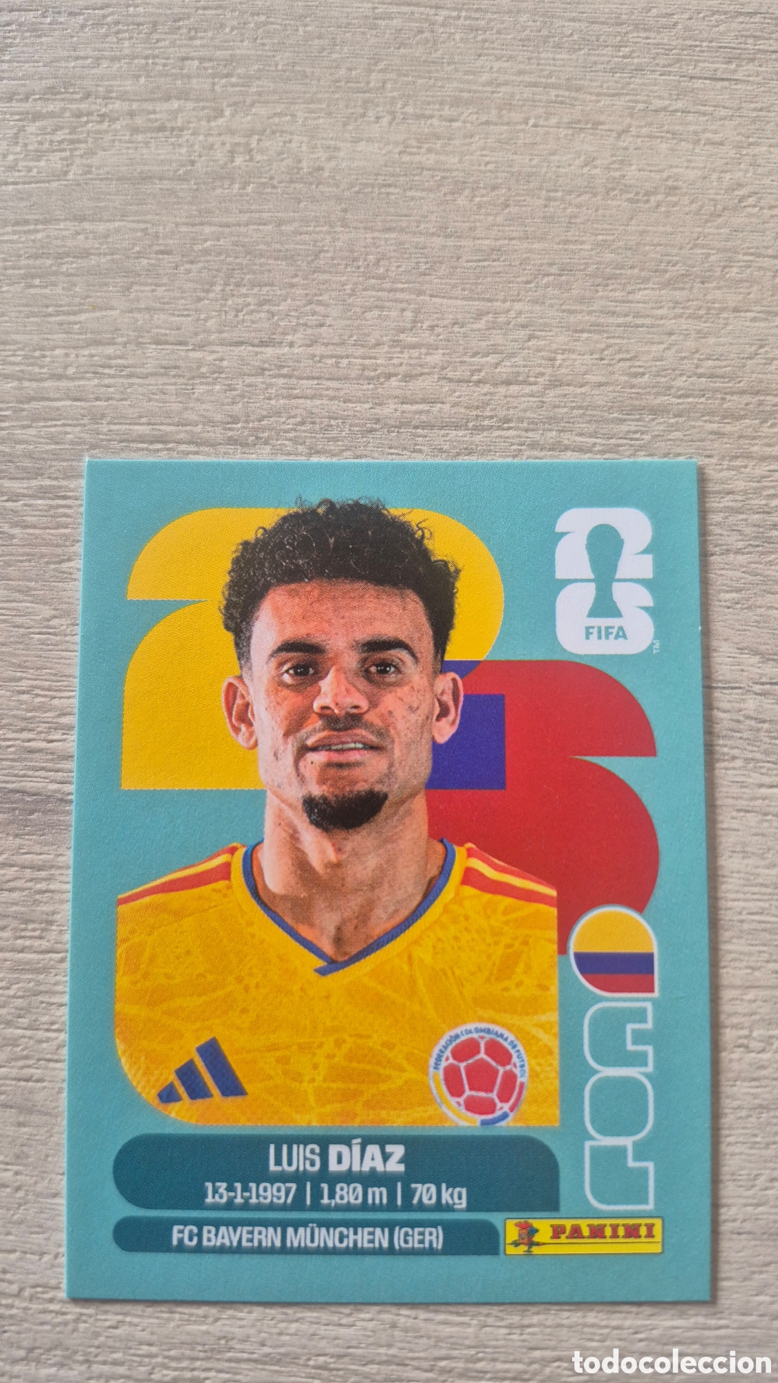 Cromos de F&uacute;tbol: COL20 D&iacute;az FIFA World Cup 2026
