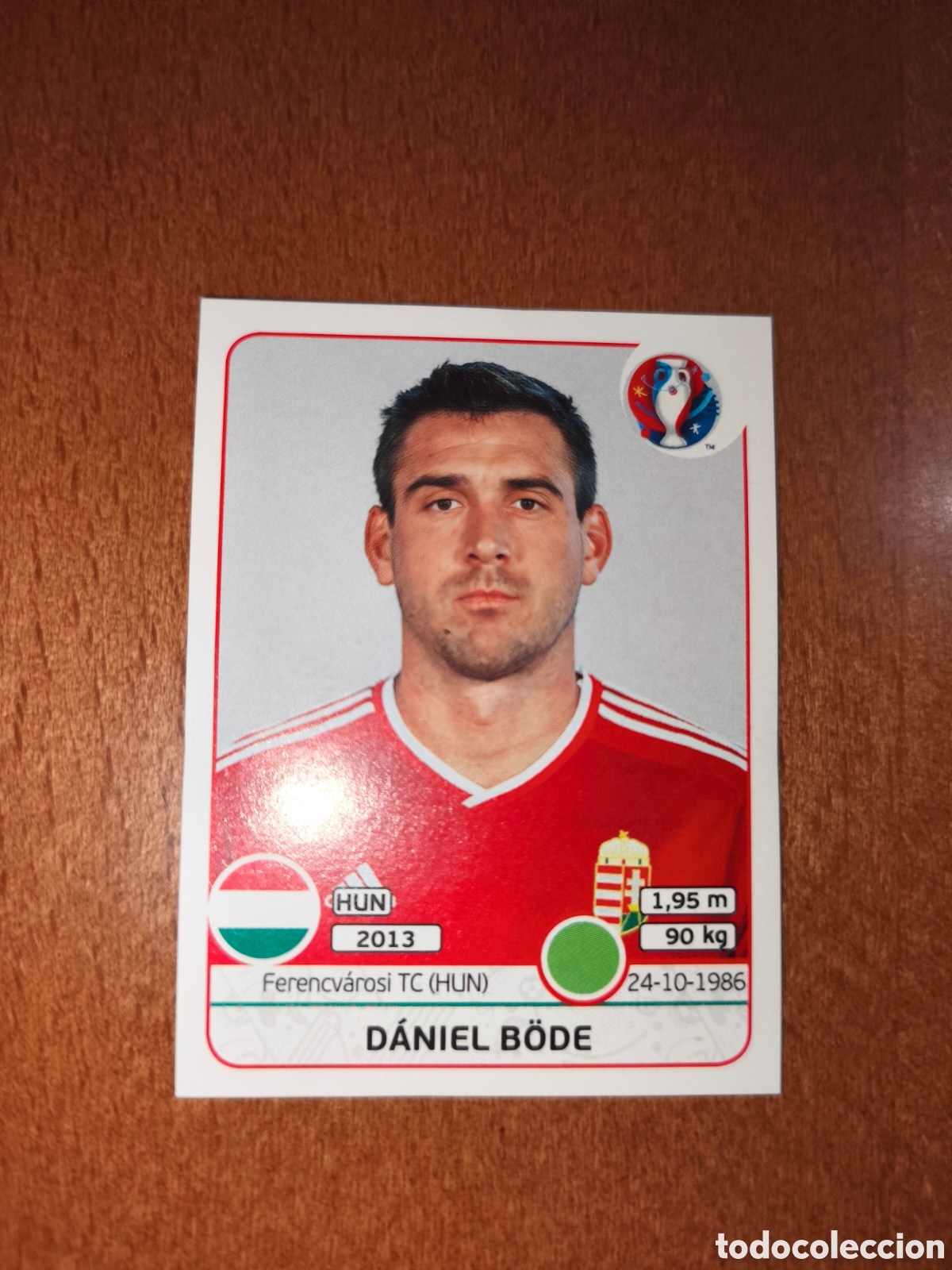 Cromos de F&uacute;tbol: Daniel Bode n&deg;678 UEFA Euro 2016 Hungr&iacute;a